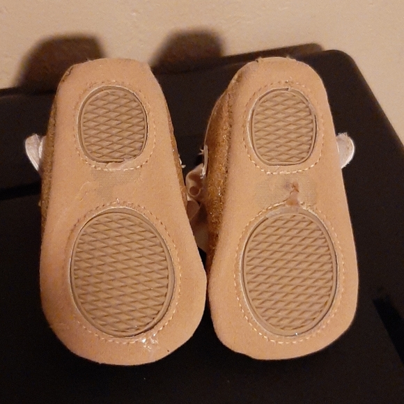 My First Shoes gold glitter Size 0-6 - Picture 4 of 4